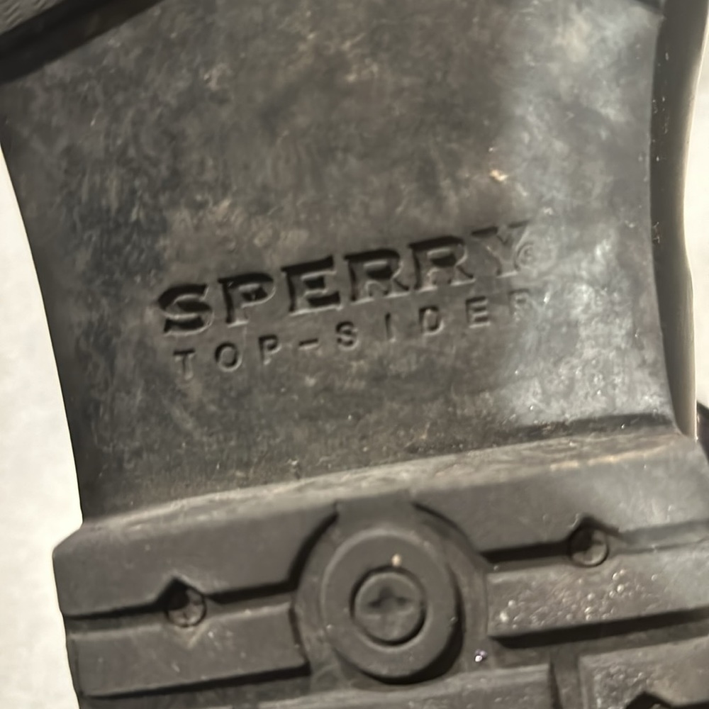 Sperry Top Siders-8.5 Women’s Boots w/Rubber Shoes &Soles,Quilted Fabric Uppers - Picture 8 of 8
